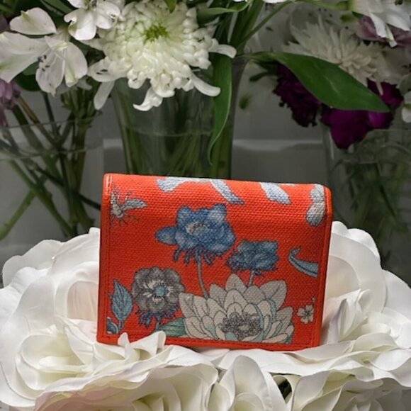 Gucci GG Marmont Flora Multi+Orange Limited Ed Wallet + dusty + box + COA EUC! - Picture 4 of 13